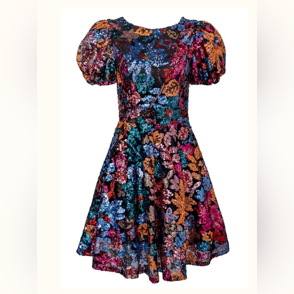 Ivy City Co Showstopper luxury Dress women short sleeve plus Size 1X - Picture 2 of 16